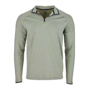 NWT Under Armour Men's T2 Green Half Moons Long Sleeve 1/4 Zip.
